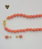 (MSET-03) Gold Laminate - Mallorca Pearls Set - BGF - Fantasy World Jewelry