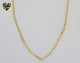 (1-1999-2) Gold Laminate - 2mm Mariner Link Chain - BGO