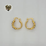 (1-2623-C) Gold Laminate Hoops - BGO - Fantasy World Jewelry
