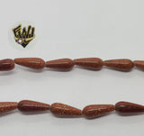 (MBEAD-131) 6mm Venturina Gota Beads - Fantasy World Jewelry