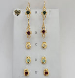 (1-1144) Gold Laminate Earrings - BGF - Fantasy World Jewelry