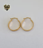 (1-2607-G) Gold Laminate Hoops - BGO - Fantasy World Jewelry