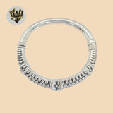 (2-0726) 925 Sterling Silver - 10mm Balls Bangle - 2.1/4"