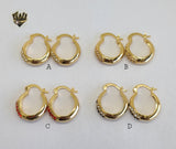 (1-2929) Gold Laminate Hoops - BGO - Fantasy World Jewelry