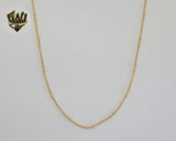 (1-1579-2) Gold Laminate - 2mm Snake Balls Link Chain - BGF