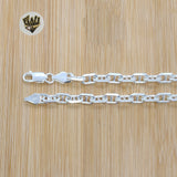 (sv-alt-01) 925 Sterling Silver - Alternative Link Chain. - Fantasy World Jewelry