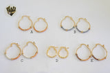 (1-2550) Gold Laminate Hoops - BGO - Fantasy World Jewelry