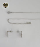 (4-7083) Stainless Steel - 1mm Rolo Link with Circle Set - 16"