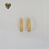 (1-2701-2) Gold Laminate - Flower Hoops - BGO