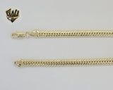 (1-1648) Gold Laminate - 6.5mm Link Flat Curb Chain - BGO