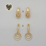 (1-1207) Laminado Oro - Aretes Gruesos - BGF