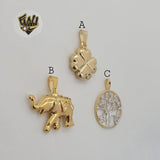 (1-2257-3) Gold Laminate Pendants - BGF