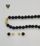 (MSET-04) Gold Laminate - Mallorca Pearls Set - BGF - Fantasy World Jewelry
