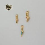 (1-2029) Gold Laminate - Dolphin Pendants - BGF