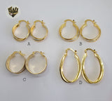 (1-2714) Gold Laminate Hoops - BGO - Fantasy World Jewelry