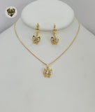 (1-6518) Gold Laminate - Owl Set - BGF - Fantasy World Jewelry