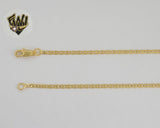 (1-1999-2) Gold Laminate - 2mm Mariner Link Chain - BGO