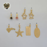 (1-2110) Gold Laminate Pendants - BGF