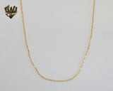 (1-1582-2) Gold Laminate - 1mm Beads Link Chain - BGF