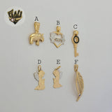 (1-2188) Gold Laminate Pendants - BGF