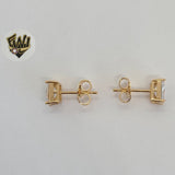 (1-1157) Gold Laminate - Studs Earrings - BGO - Fantasy World Jewelry