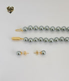 (MSET-01) Gold Laminate - Mallorca Pearls Set - BGF - Fantasy World Jewelry