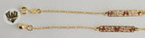 (1-0971) Gold Laminate -5mm Figaro Link Baby Bracelet - 5.5" - BGF - Fantasy World Jewelry