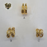 (1-2630) Gold Laminate Hoops- BGO - Fantasy World Jewelry