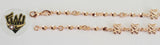 (1-0773) Gold Laminate - 3mm Twisted Rose Gold Bracelet - 7.5" - BGO - Fantasy World Jewelry