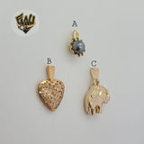 (1-2139) Gold Laminate Pendants - BGO