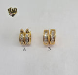 (1-2933) Gold Laminate Hoops - BGO - Fantasy World Jewelry