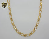 (1-1984) Gold Laminate - 7.5mm Alternative Figaro Link Chain - BGO