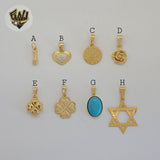 (1-2154) Gold Laminate Pendants - BGF