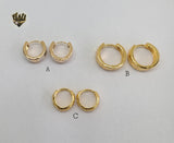 (1-2522) Gold Laminate Hoops - BGO - Fantasy World Jewelry