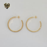 (1-2679-3) Gold Laminate - Zircon Half Eternity Hoops - BGF