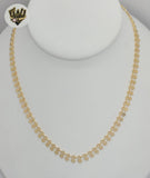 (1-6459) Gold Laminate - Heart Link Necklace - BGF