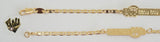 (1-0951) Gold Laminate - 3mm Mariner Link Baby Bracelet - 6" - BGF - Fantasy World Jewelry