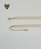 (4-7001) Stainless Steel - Cross Layering Chains Necklace.