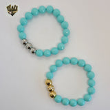 (MBRA-03) Stainless Steel - 10mm Balls Bracelet - Fantasy World Jewelry