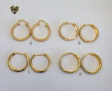 (1-2680) Gold Laminate Hoops - BGO - Fantasy World Jewelry