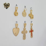(1-2053) Gold Laminate Pendants - BGF