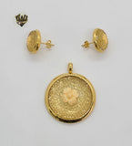 (4-9112) Stainless Steel - CZ Flower Set. - Fantasy World Jewelry