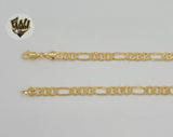(1-1976) Gold Laminate - 6mm DC Figaro Link Chain - BGF