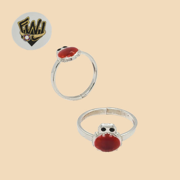 (2-5295-B) 925 Sterling Silver - Ladybug Toe Ring - Fantasy World Jewelry