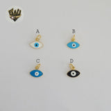 (1-2109) Laminado Oro - Colgantes Ojo - BGO