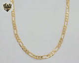(1-1976) Gold Laminate - 6mm DC Figaro Link Chain - BGF