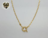 (1-1815) Gold Laminate - 3.5mm Paper Clip Link Chain - BGF - Fantasy World Jewelry