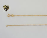 (1-1553) Gold Laminate - 1.5mm Beads Link Chain - BGF