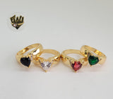 (1-3086) Gold Laminate-Heart Ring- BGO - Fantasy World Jewelry