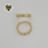 (1-3007) Gold Laminate - Dog Paw Band Ring - BGF - Fantasy World Jewelry